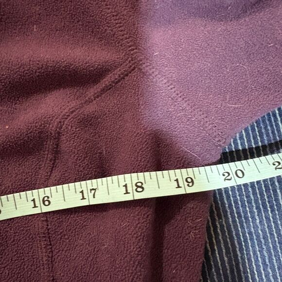 Eddie Bauer First Ascent Polartec Fleece Womens M Purple 1/4 Zip Outdoor Hiking - Picture 6 of 8